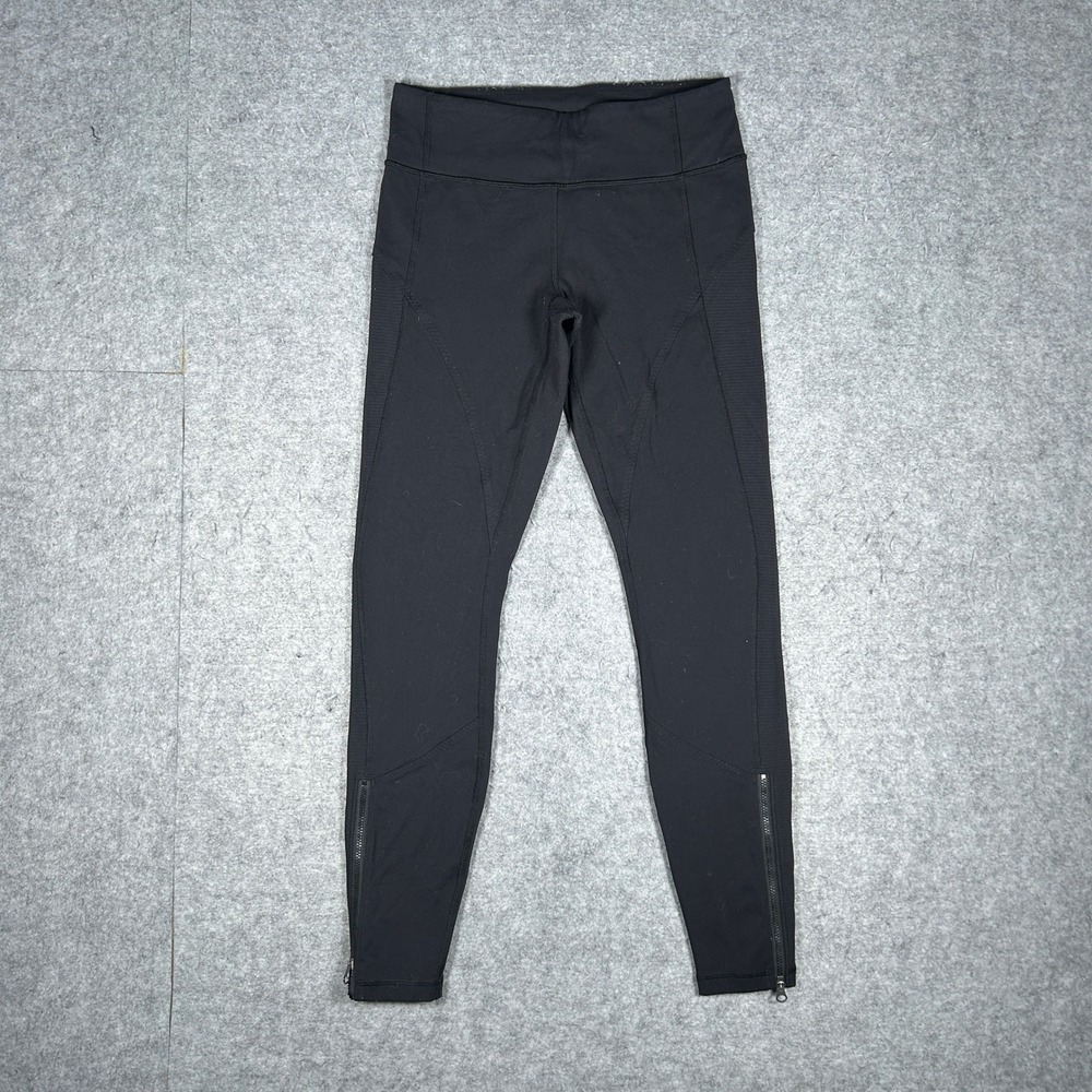Lululemon Leggings Women 6 Black Tight Stuff Tight Running Yoga Activewear Gym